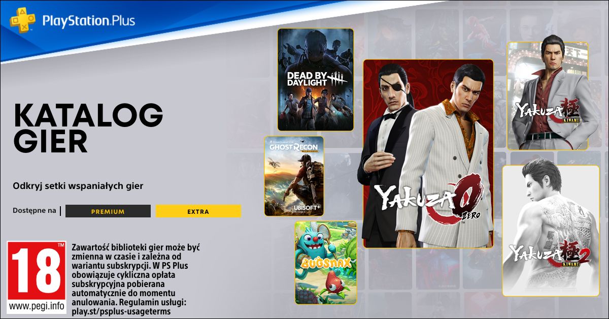 Katalog PlayStation Plus Extra i Premium na sierpień (źródło: PlayStation Blog)