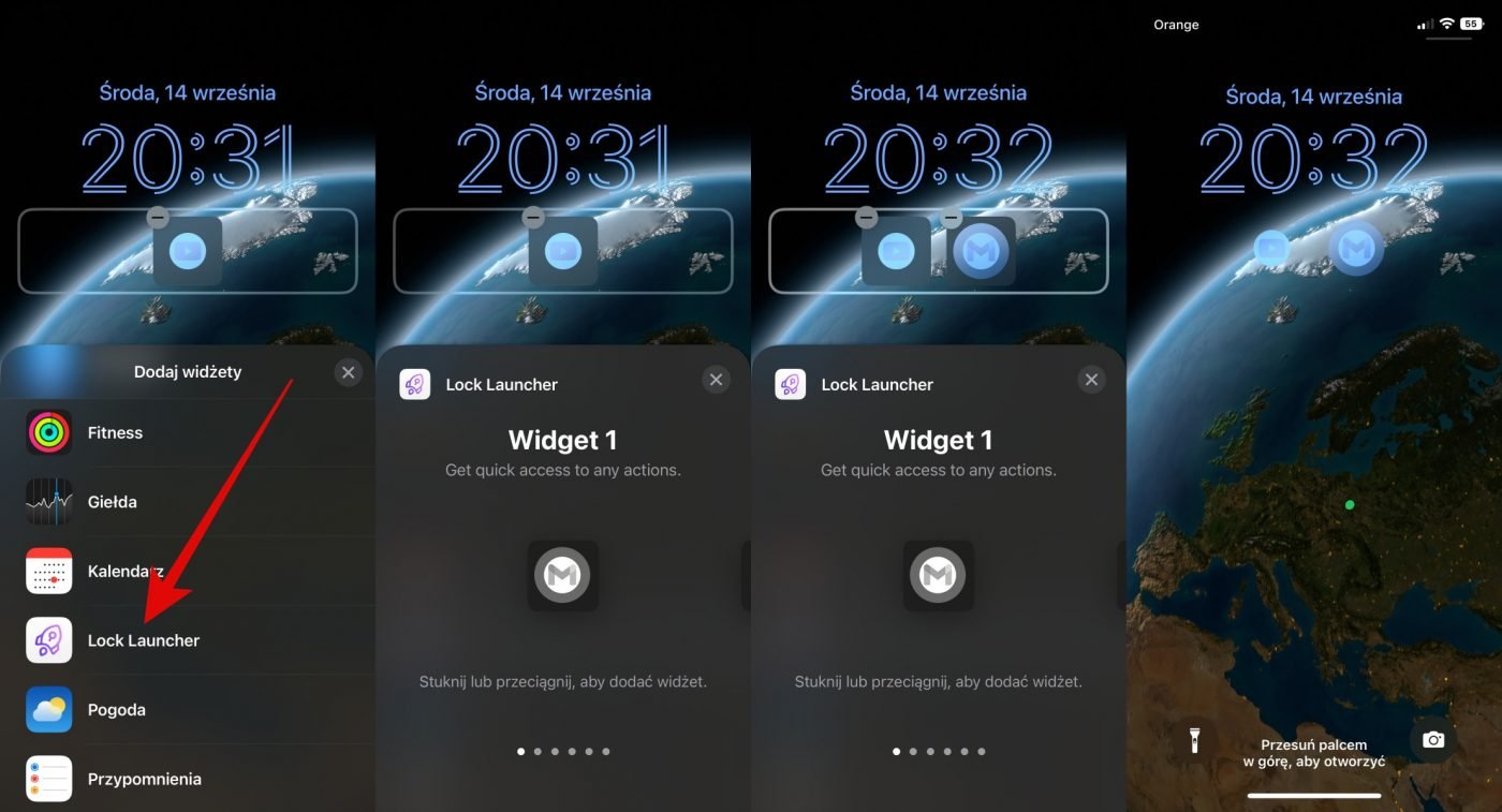 iOS 16 ekran blokady widżety aplikacja Lock Launcher