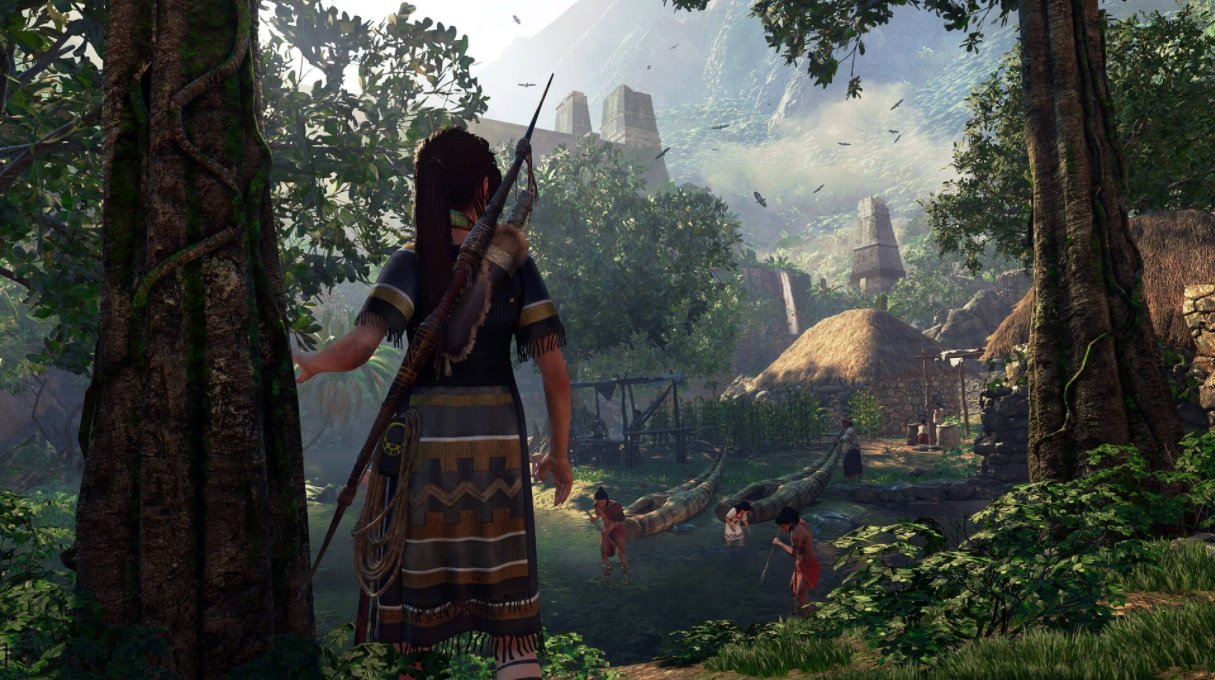 Lara Croft w Shadow of the Tomb Raider, zrzut ekranu