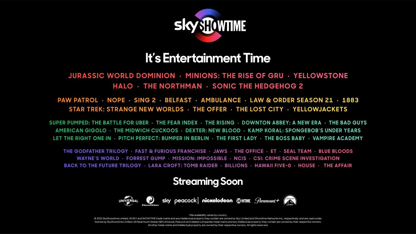 SkyShowtime VOD biblioteka oferta co obejrzeć