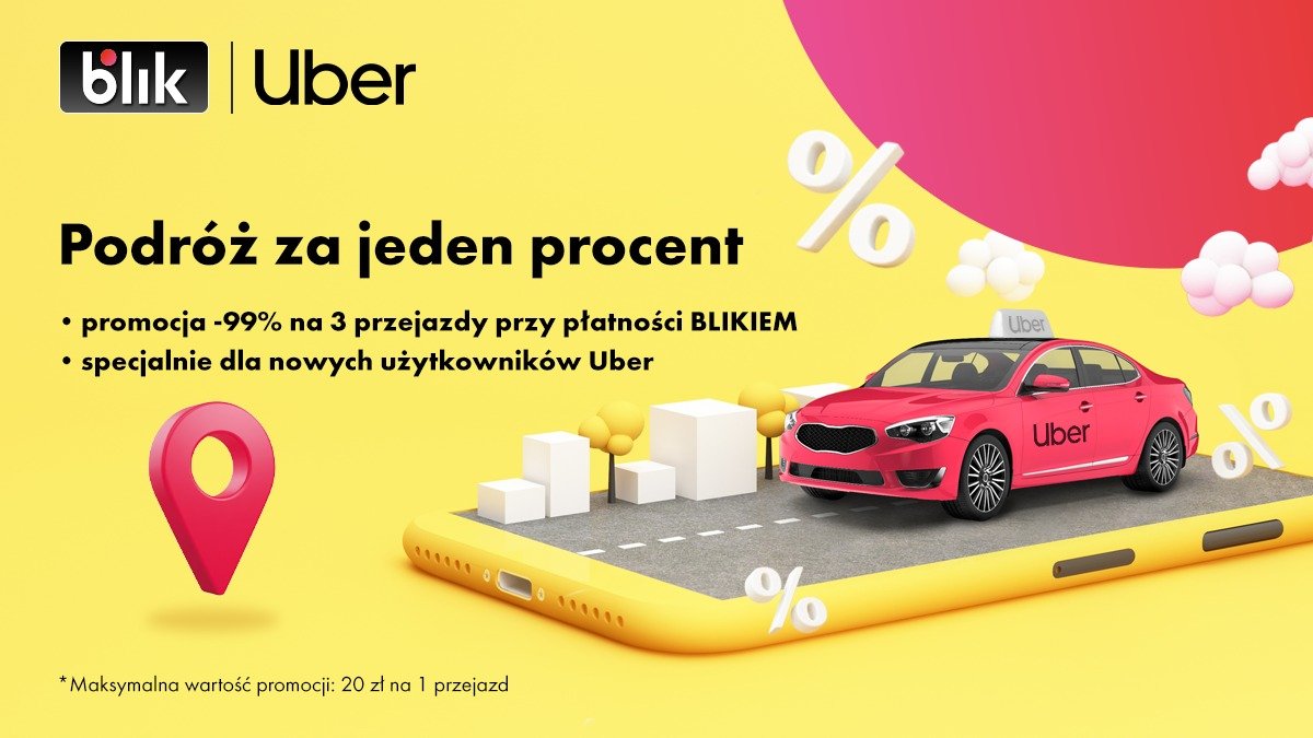 Płatności BLIK za przejazdy Uber