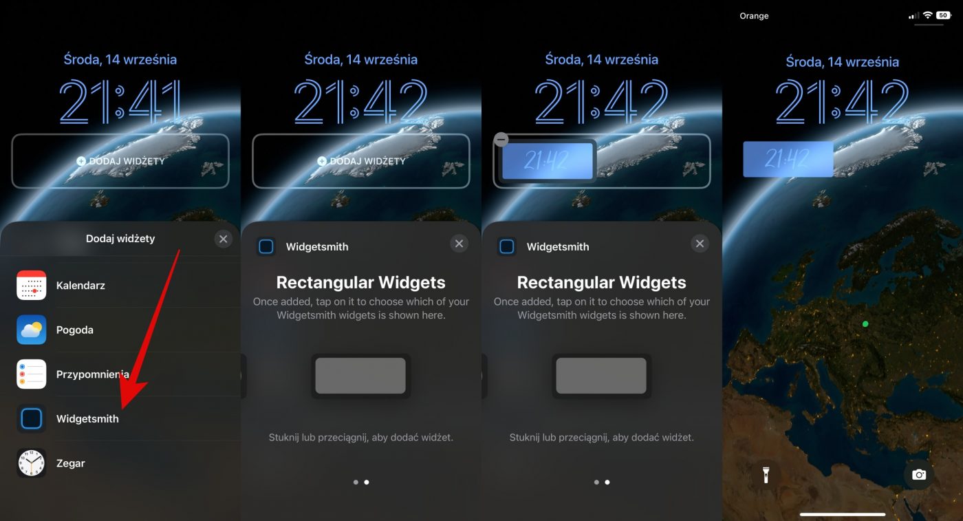 Widgetsmith iOS 16 własny widżet