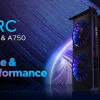 Karty graficzne Intel ARC A770 A750 wydajność intel