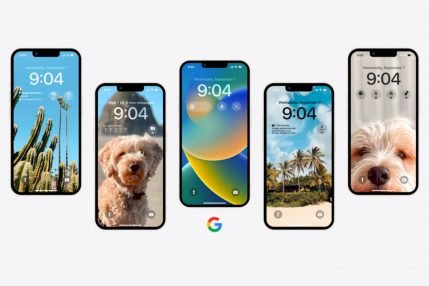 iOS 16 widżety Google