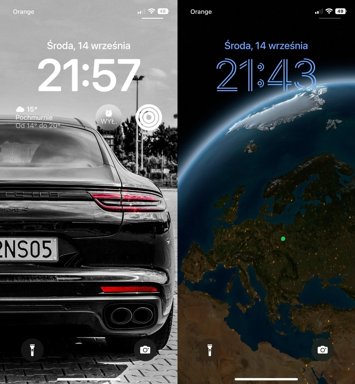 iOS 16 ekran blokady