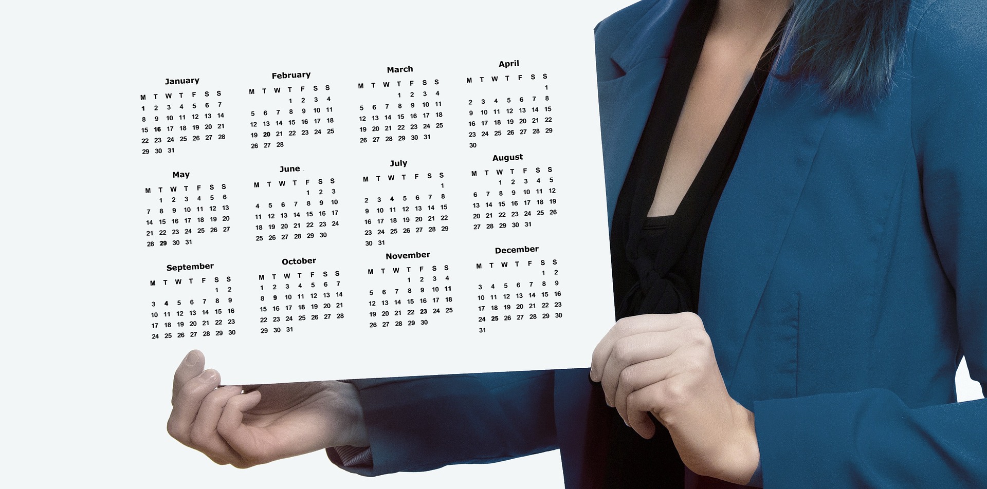 kalendarz harmonogram agenda rok year calendar