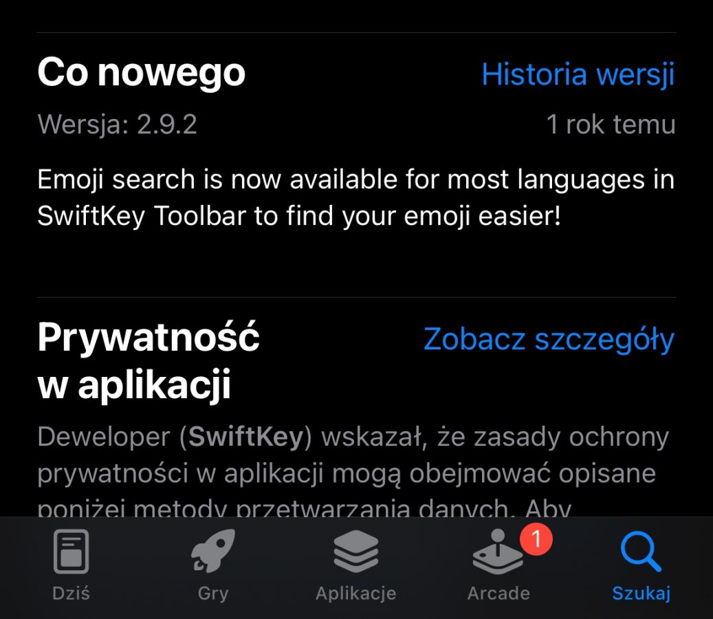 SwiftKey w App Store