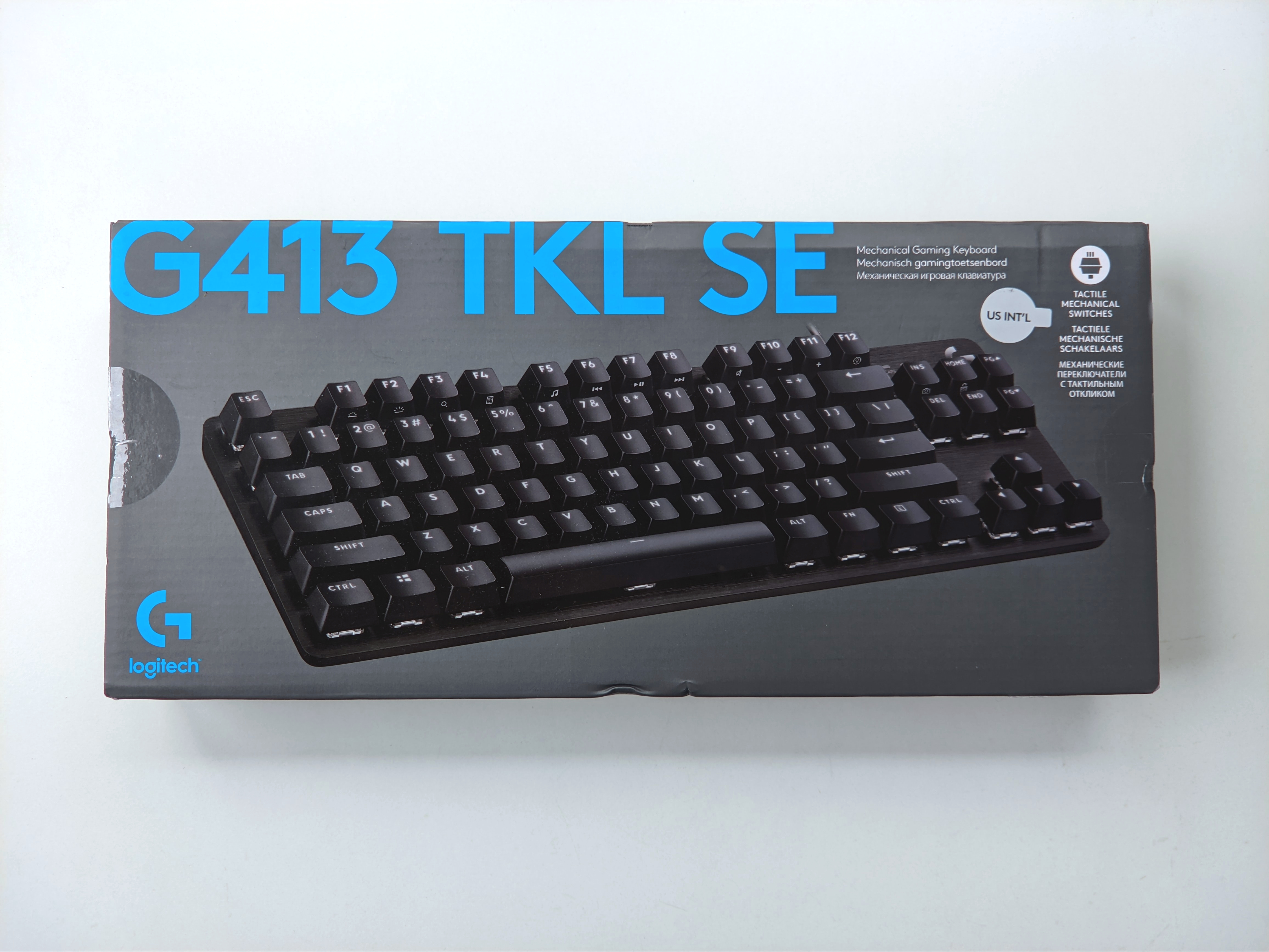 klawiatura Logitech G413 SE TKL keyboard pudełko