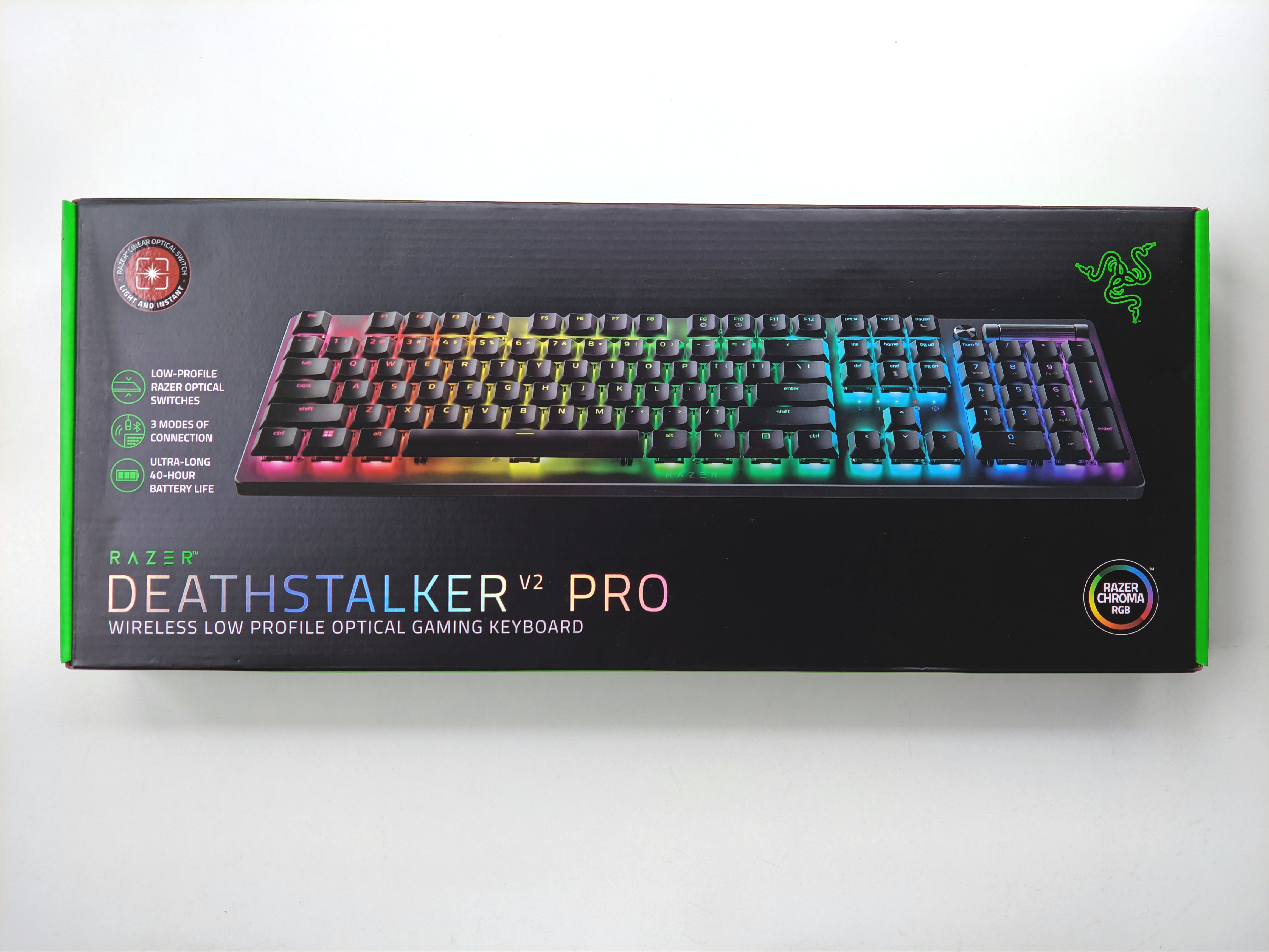klawiatura Razer Deathstalker V2 Pro keyboard pudełko