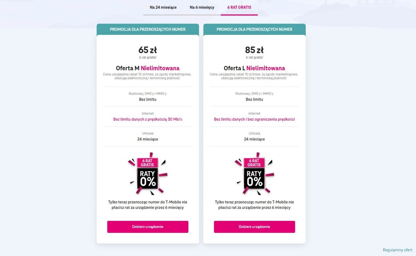 t-mobile abonamenty