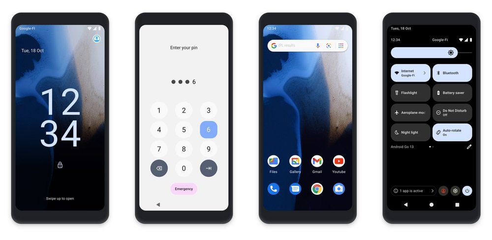 Google Android 13 Go Edition Material You
