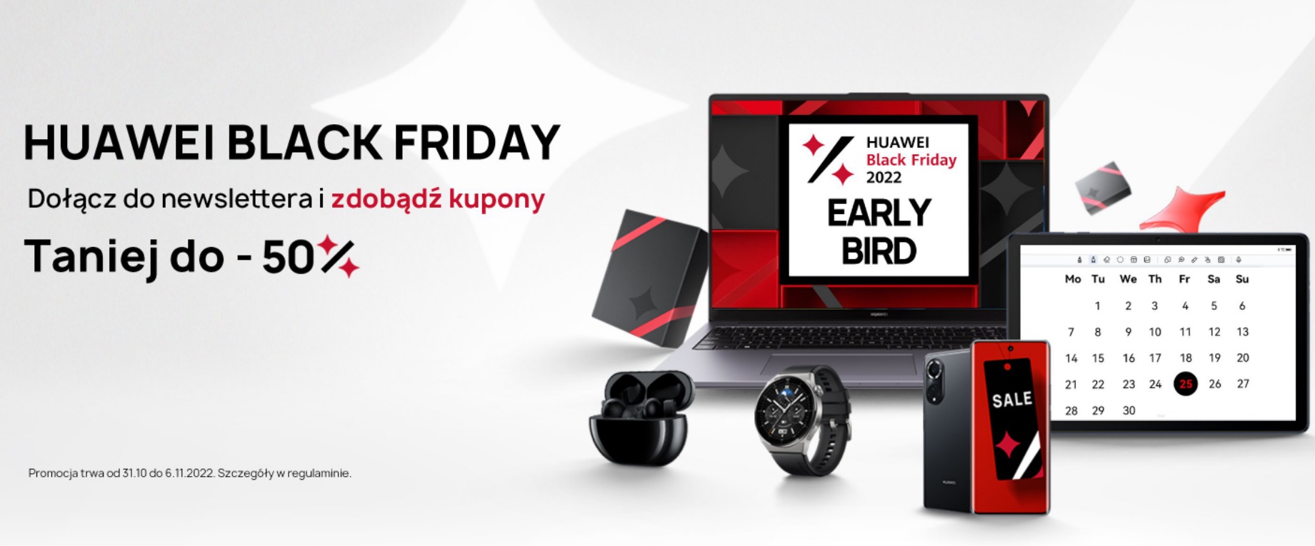 Huawei promocja Black Friday Early Bird 2022