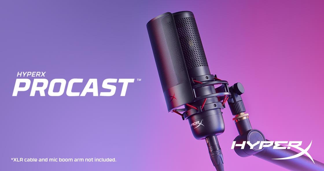 mikrofon pojemnościowy HyperX ProCast microphone