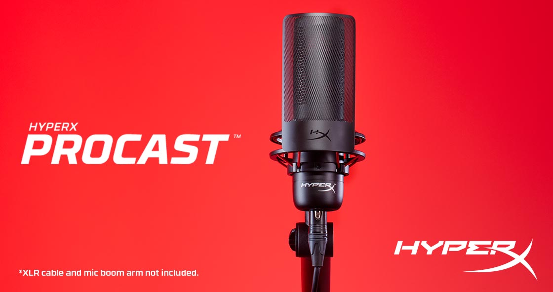 mikrofon pojemnościowy HyperX ProCast microphone