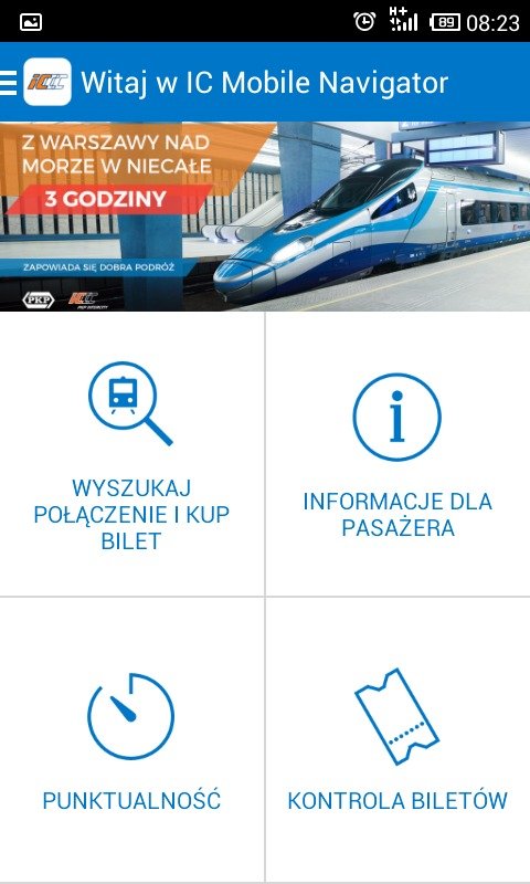 PKP Intercity - oficjalna aplikacja IC Mobile Navigator
