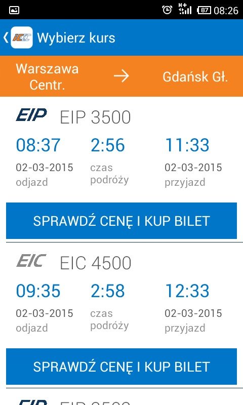 PKP Intercity - oficjalna aplikacja IC Mobile Navigator