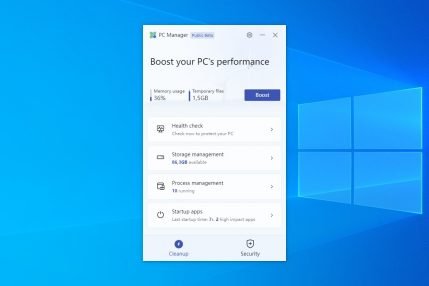 program Microsoft PC Manager do przyspieszenia komputera CCleaner