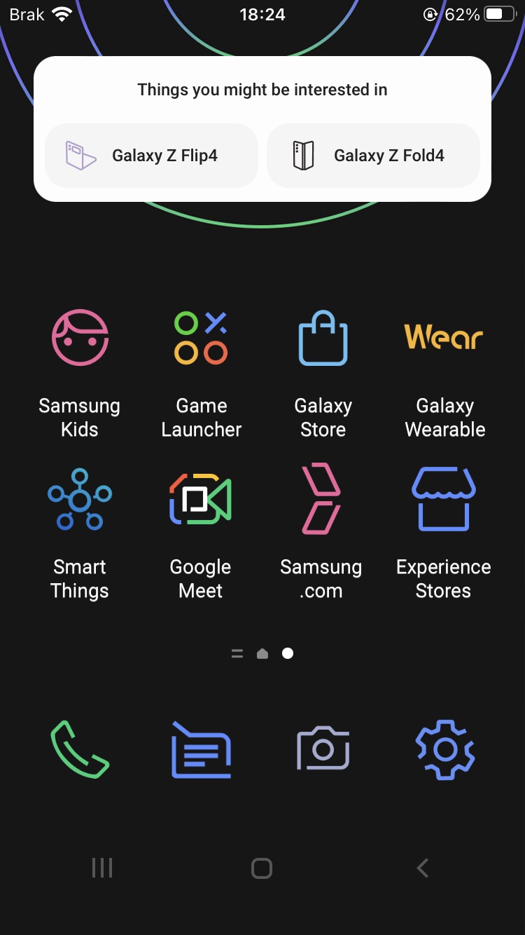 Samsung Galaxy One UI 4.1 Android na iPhone 8 fot. Grzegorz Dąbek Tabletowo.pl