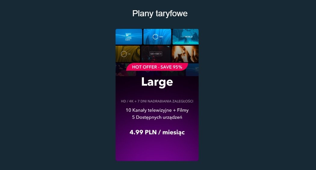 platforma SWEET.TV cennik subskrypcja cena telewizja na żywo filmy na żądanie VOD