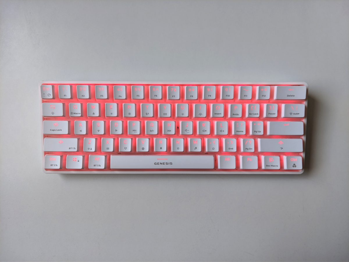 klawiatura Genesis Thor 660 biała white keyboard