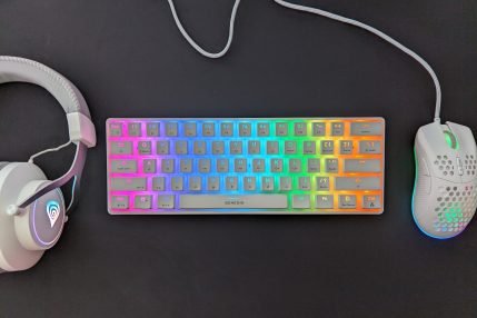 klawiatura Genesis Thor 660 biała white keyboard