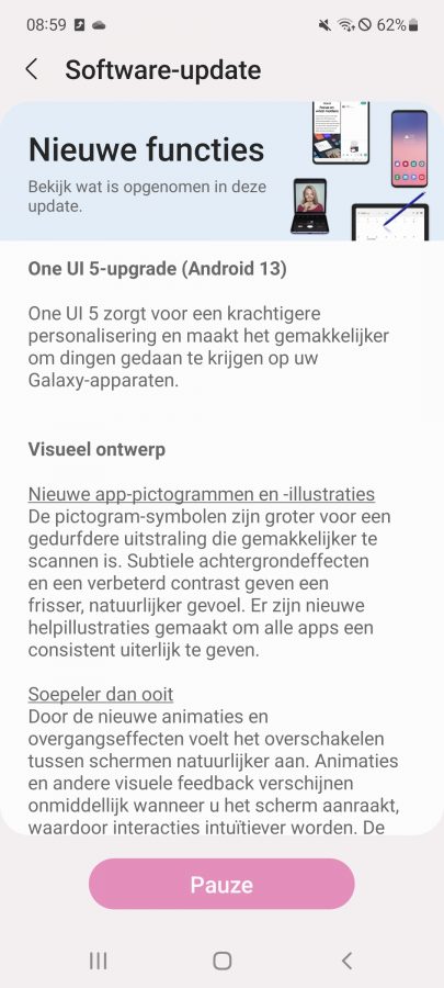 aktualizacja Galaxy A53 5G Android 13 1