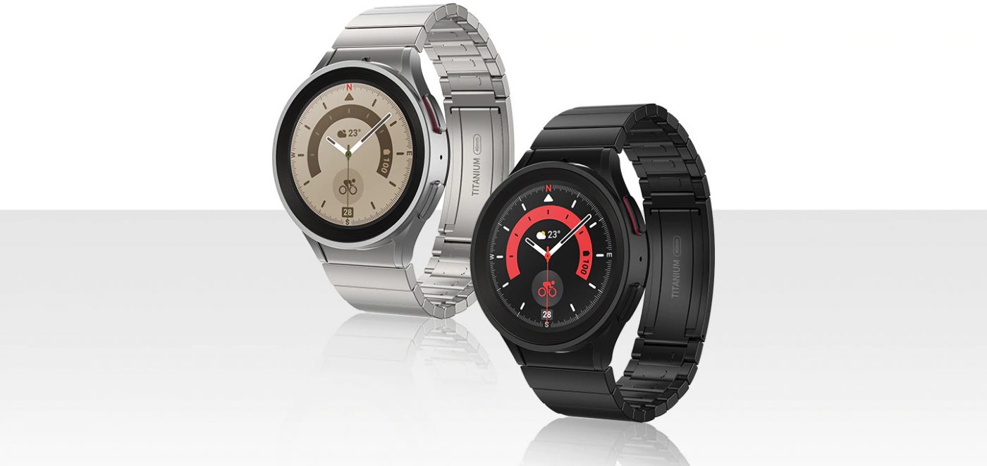 smartwatch Samsung Galaxy Watch 5 Pro metalowa bransoleta