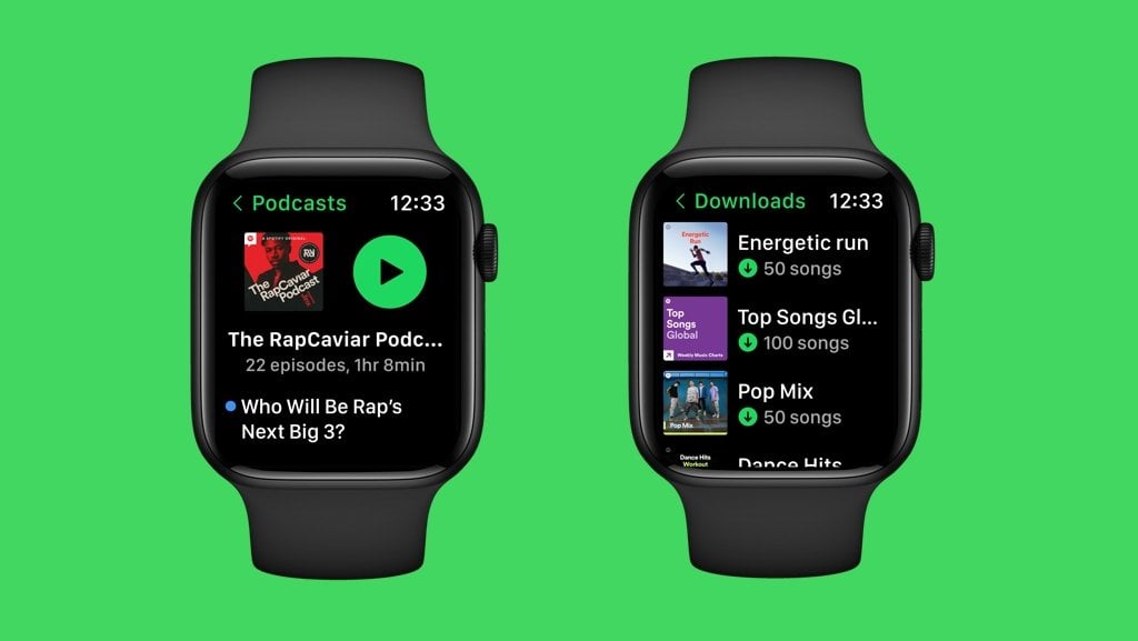 Spotify Apple Watch aktualizacja