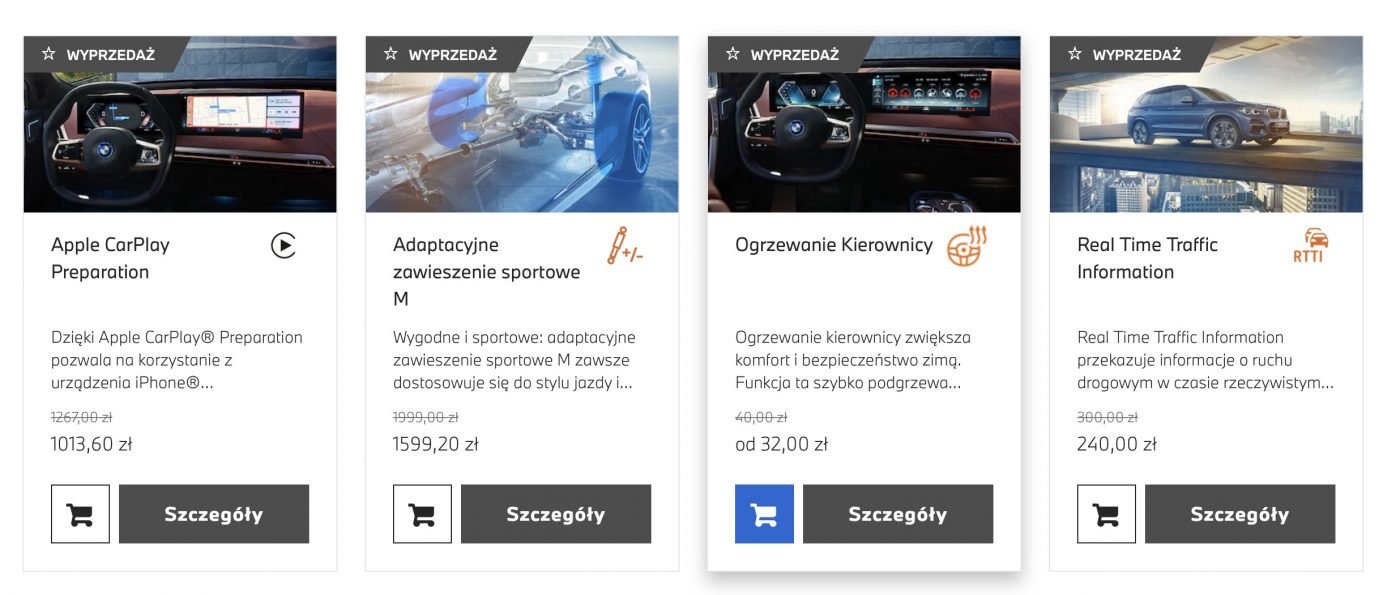 BMW funkcje na żądanie