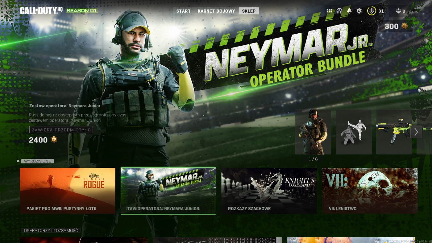 warzone 2 screen z gry neymar