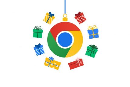 Google Chrome logo świąteczne na święta Boże Narodzenie