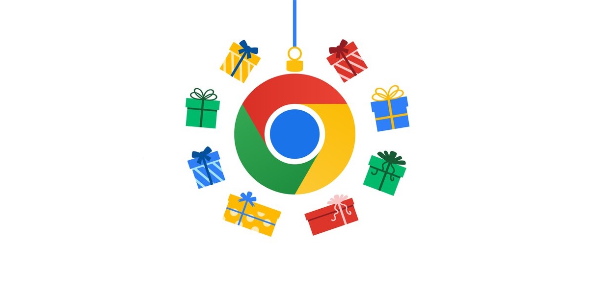Google Chrome logo świąteczne na święta Boże Narodzenie