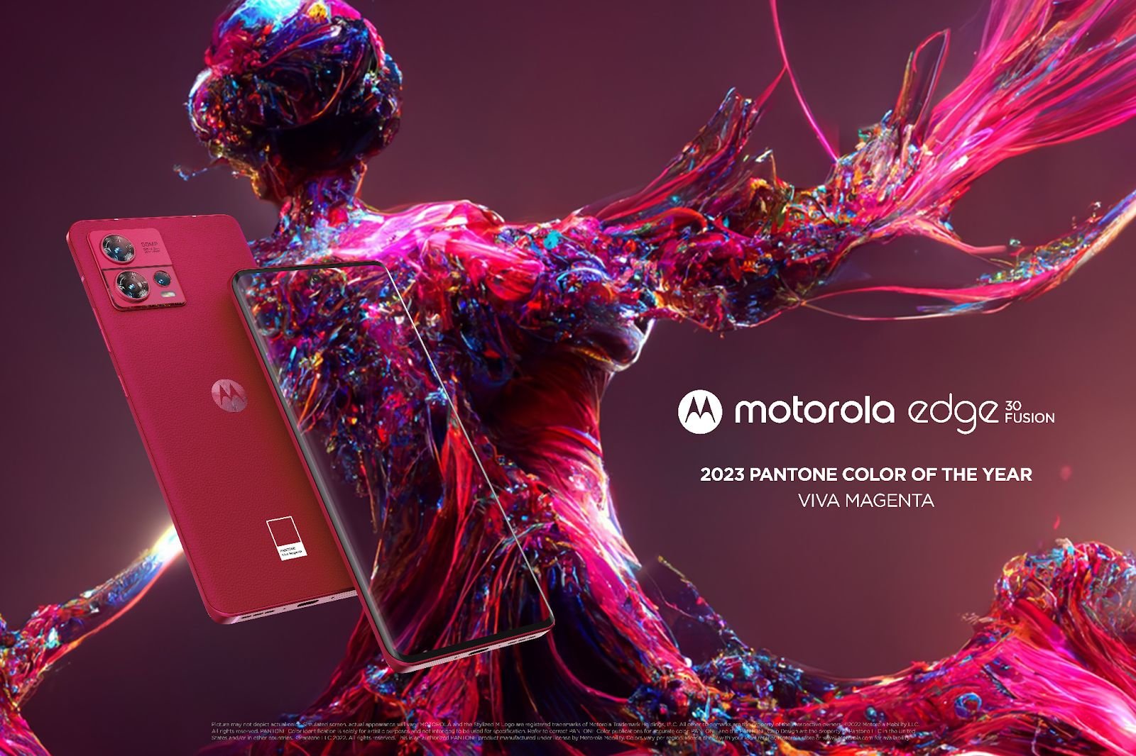 motorola edge 30 fusion viva magenta pantone kolor 2023