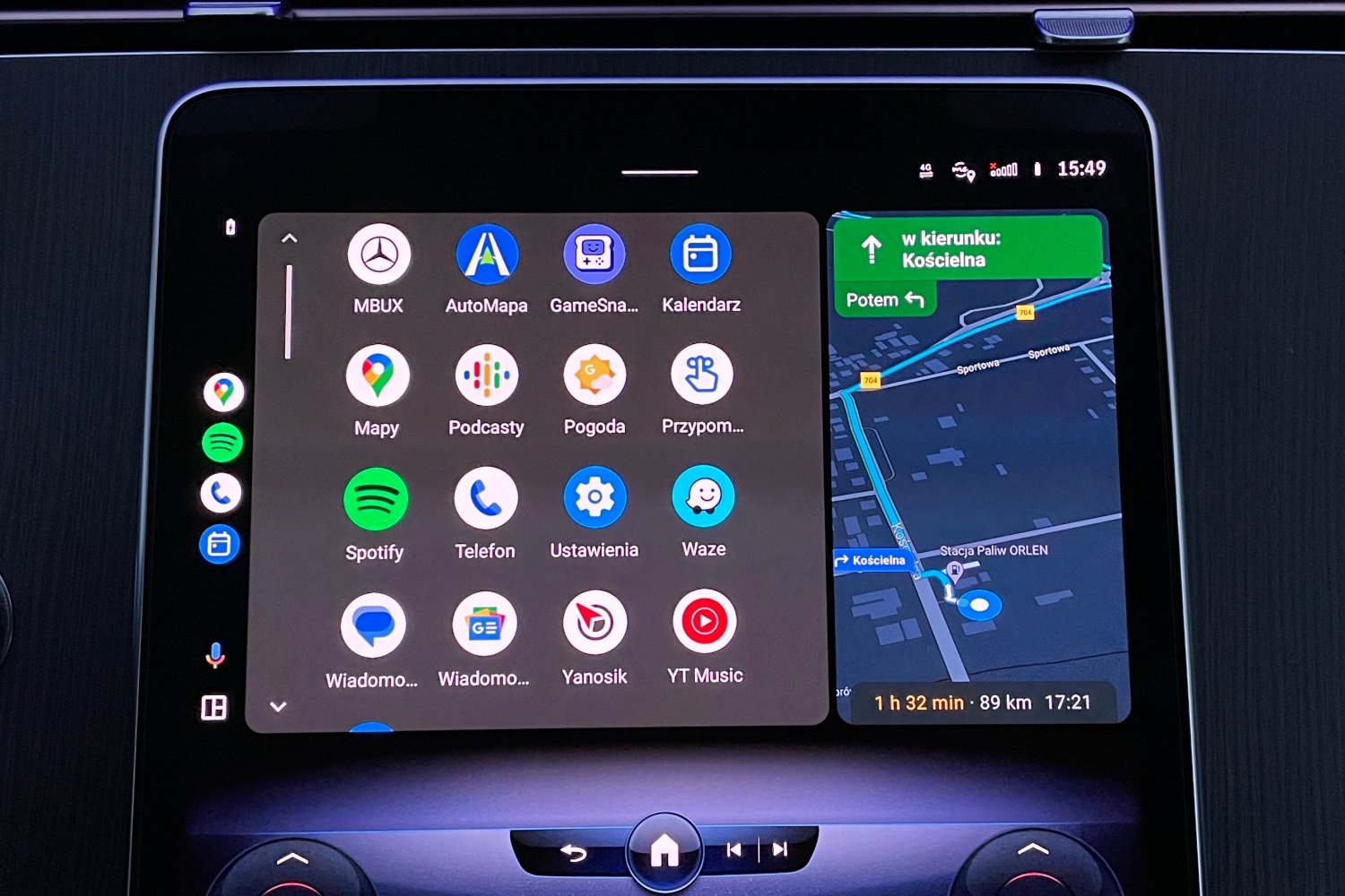 nowy Android Auto test