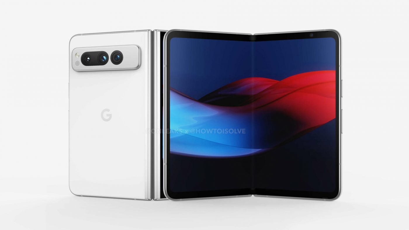 składany smartfon Google Pixel Fold foldable smartphone render