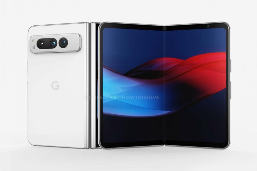 składany smartfon Google Pixel Fold foldable smartphone render