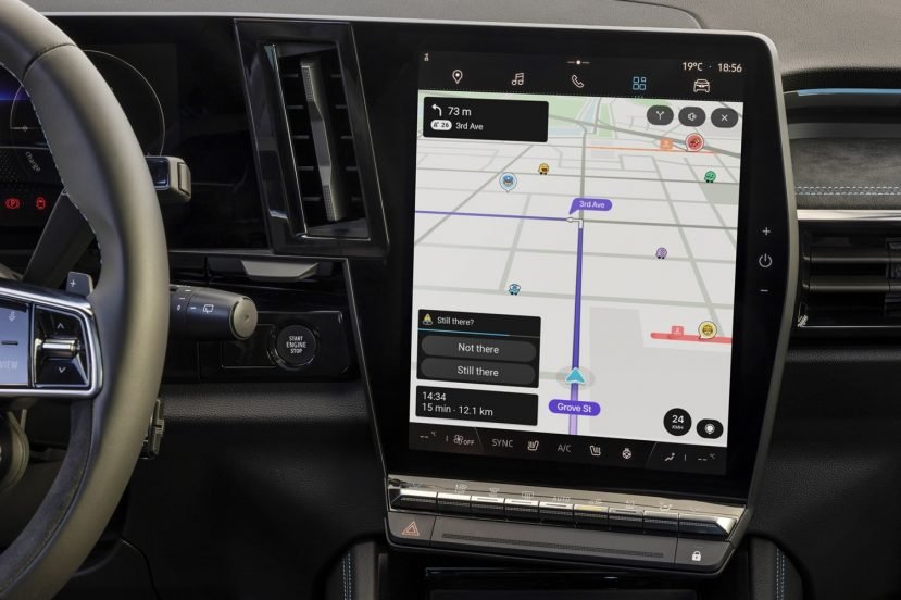 Waze w Android Automotive