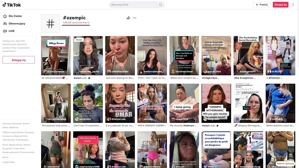 TikTok trend Ozempic