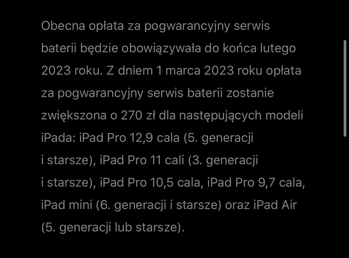 iPad wymiana baterii