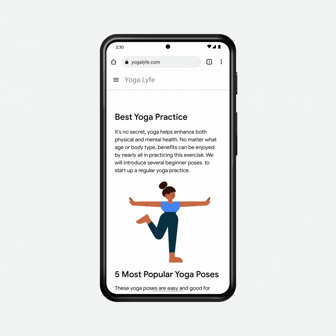 Google Android nowe funkcje luty 2023 powiększanie tekstu obrazów filmów kontrolek sterowania w Chrome