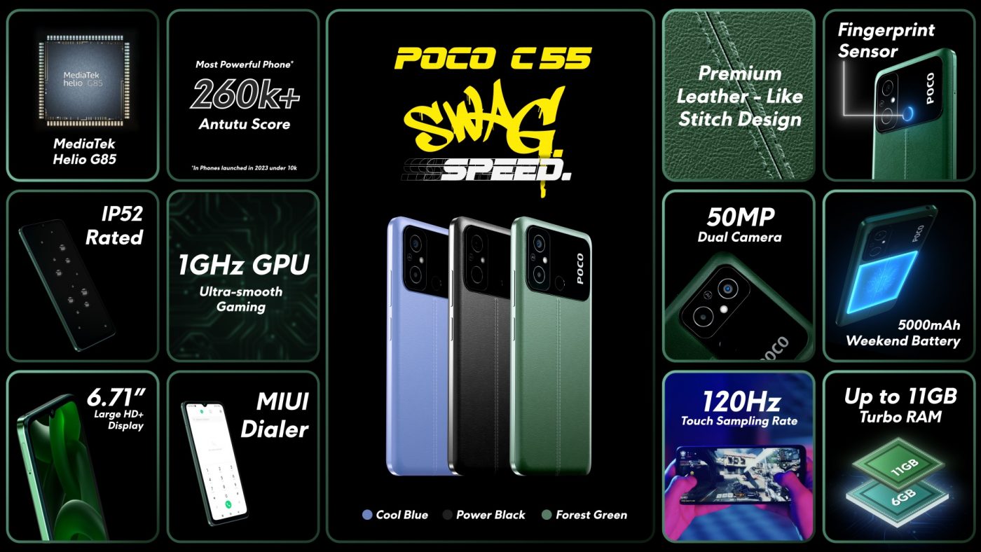 smartfon POCO C55 specyfikacja