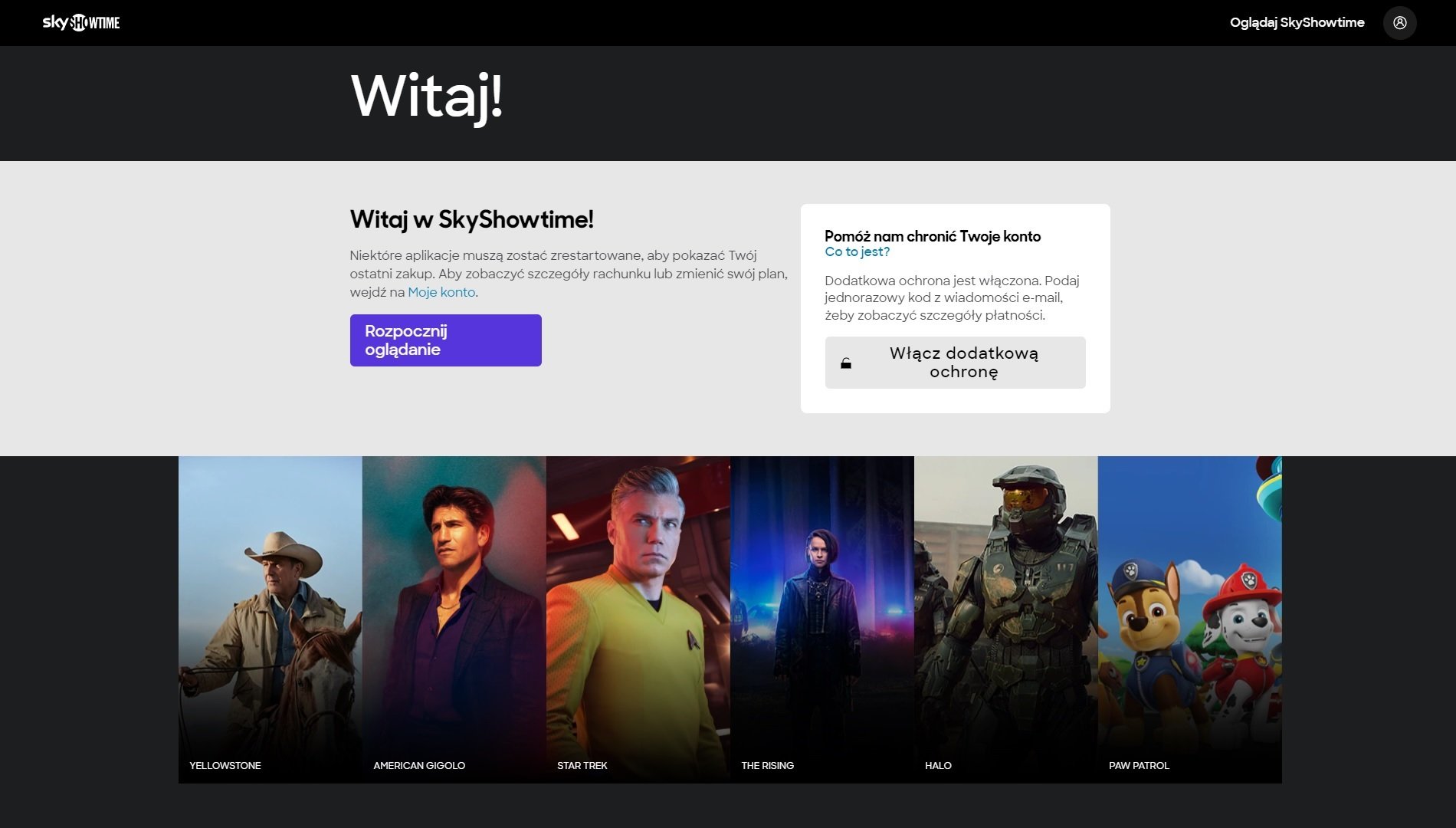SkyShowtime rejestracja konta wykupienie subskrypcji podsumowanie fot. Tabletowo.pl