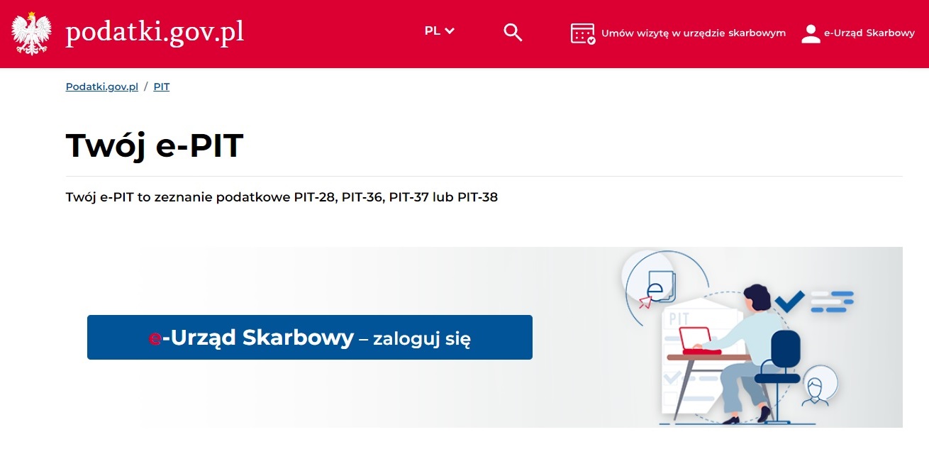 Twój e-PIT za 2022 rok - screen luty 2023 roku fot. Tabletowo.pl