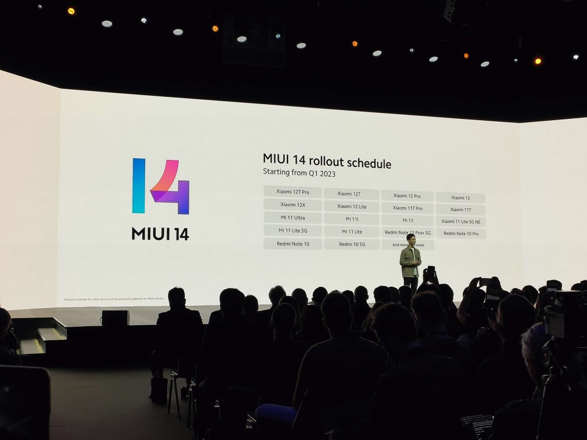 Xiaomi MIUI 14 global aktualizacja lista pierwszy kwartał Q1 2023 roku