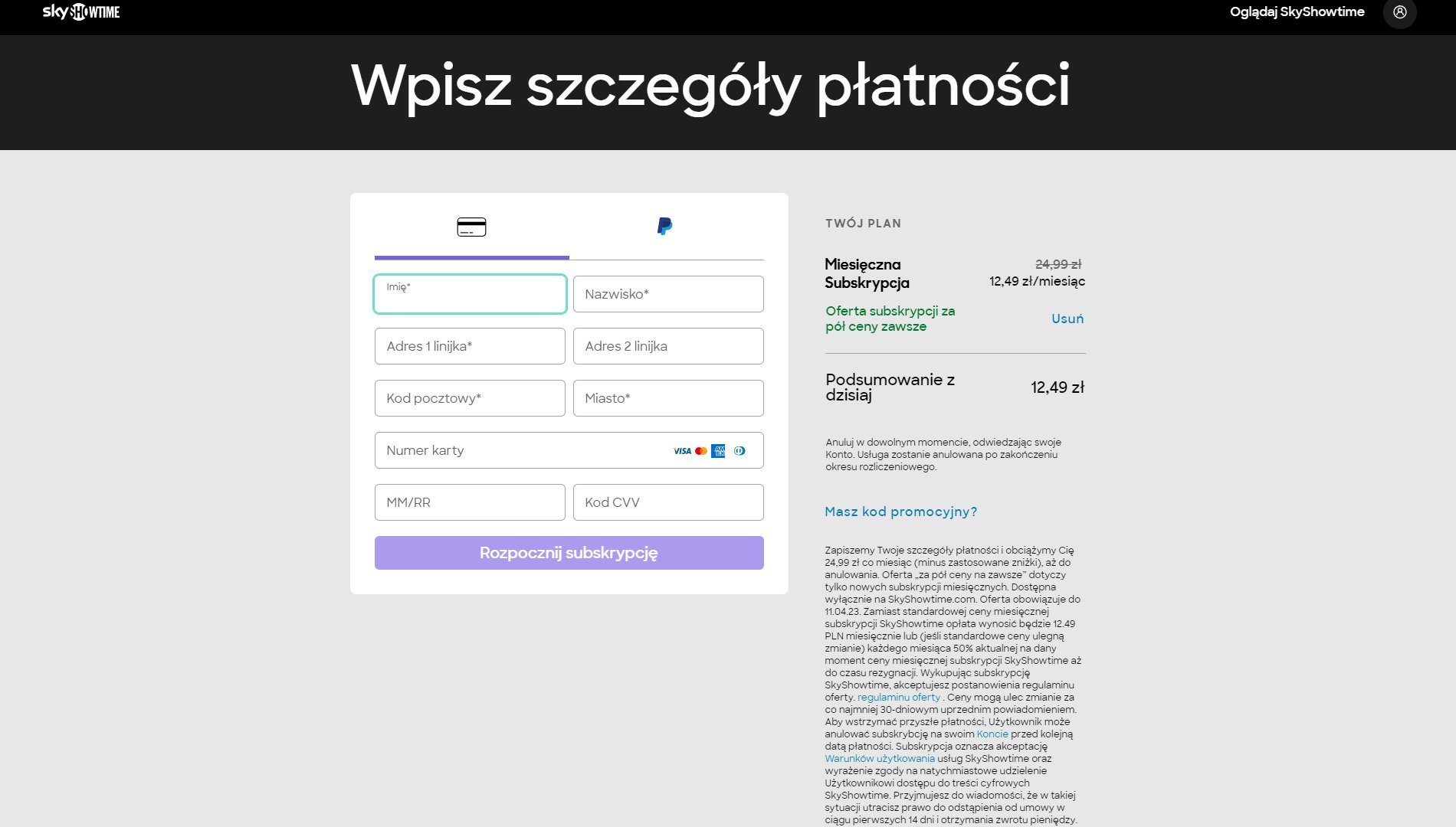 jak zarejestrować się do SkyShowtime instrukcja poradnik fot. Tabletowo.pl