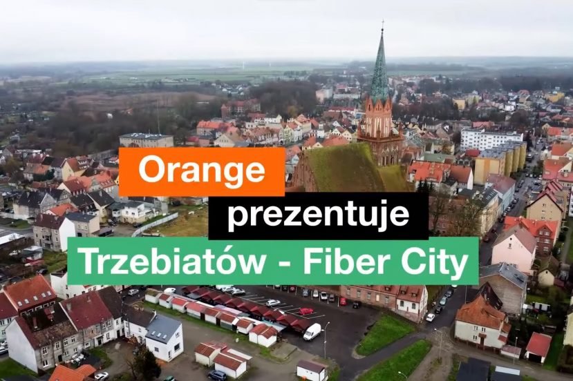 Orange światłowodowe miasto Trzebiatów