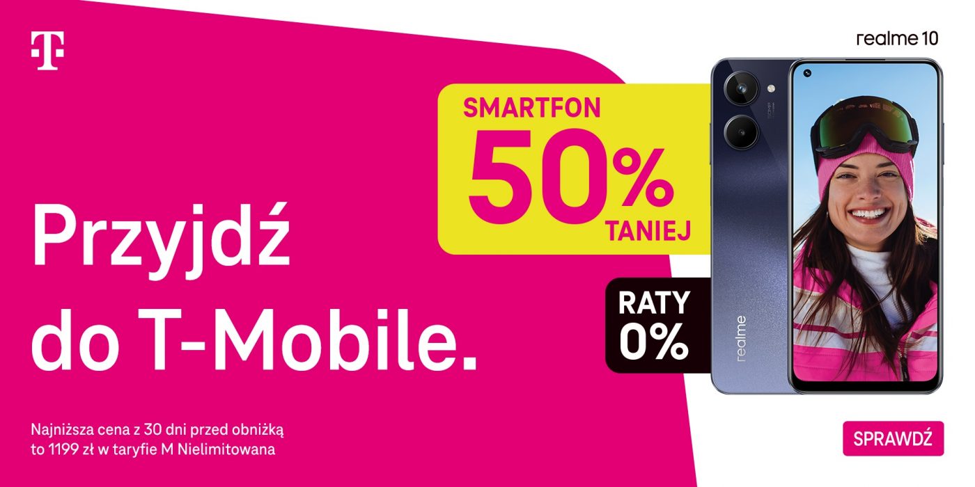 promocja T-Mobile smartfon za pół ceny dla przenoszących numer luty 2023