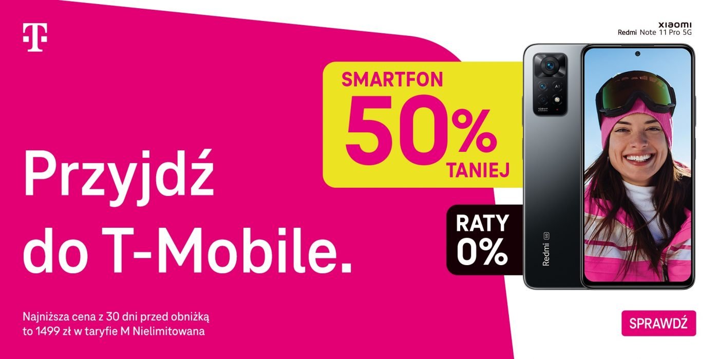 promocja T-Mobile smartfon za pół ceny dla przenoszących numer luty 2023