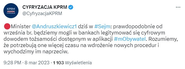 Adam Andruszkiewicz aplikacja mObywatel Cyfryzacja KPRM fot. Tabletowo.pl
