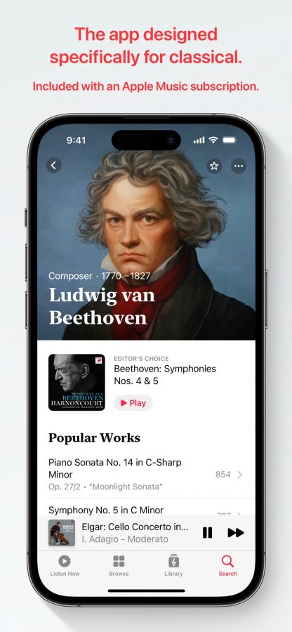 aplikacja Apple Music Classical app